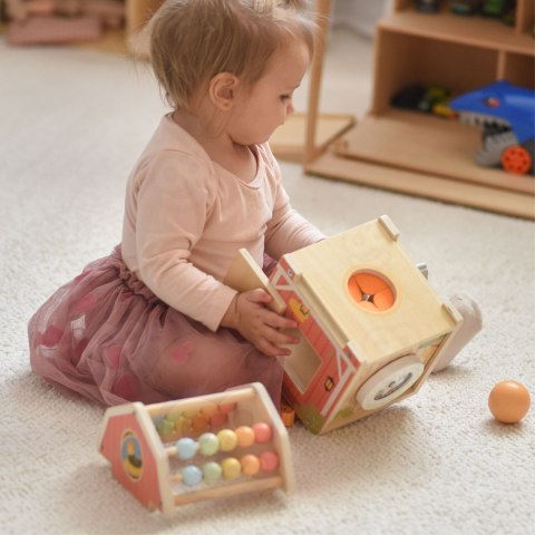 Tooky Toy TOOKY TOY Drewniana Stodoła Aktywności Sorter Liczydło Montessori