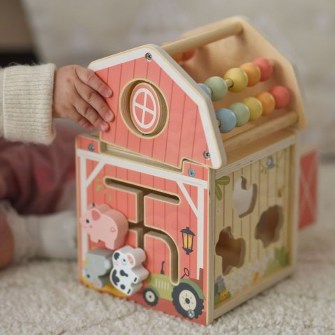Tooky Toy TOOKY TOY Drewniana Stodoła Aktywności Sorter Liczydło Montessori
