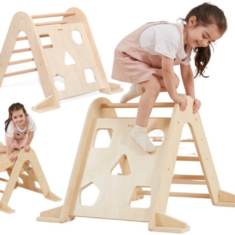 Viga Toys VIGA Drewniana Drabinka Pikler Trójkąt Wspinaczkowy Montessori