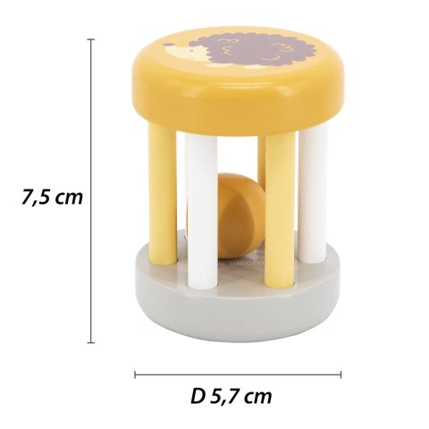 Viga Toys VIGA POLARB Drewniana Grzechotka Sesnsoryczna Piłka Montessori Niemowląt 0+