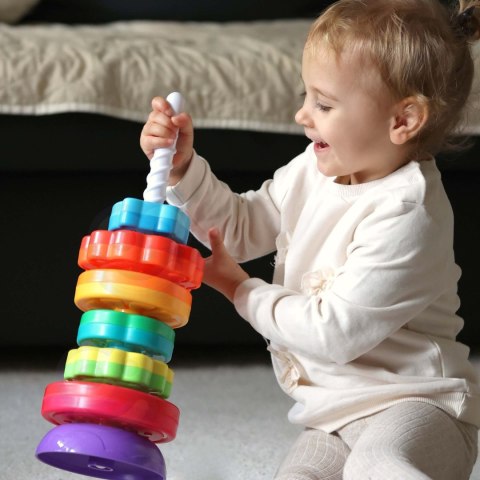 Woopie Baby WOOPIE BABY Edukacyjna Piramidka Zakręcona Wieża Zwierzątka