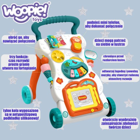 Woopie Baby WOOPIE BABY Grający Chodzik z Znikopisem