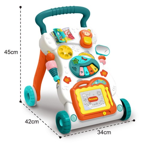 Woopie Baby WOOPIE BABY Grający Chodzik z Znikopisem
