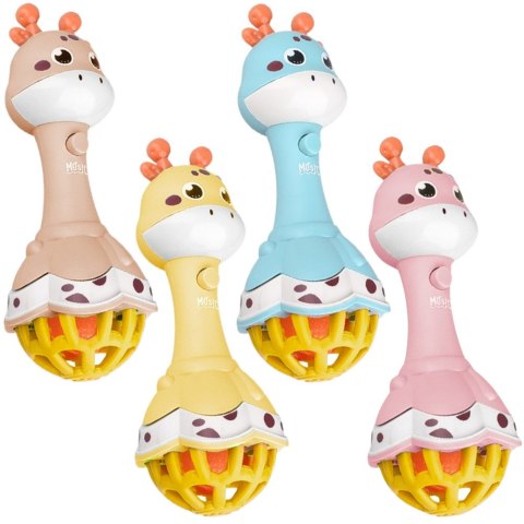 Woopie Baby WOOPIE BABY Grzechotka Żyrafka Sensoryczna Gryzak z Muzyką Montessori 1 szt.