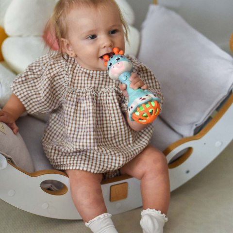 Woopie Baby WOOPIE BABY Grzechotka Żyrafka Sensoryczna Gryzak z Muzyką Montessori 1 szt.
