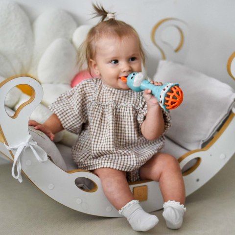 Woopie Baby WOOPIE BABY Grzechotka Żyrafka Sensoryczna Gryzak z Muzyką Montessori 1 szt.