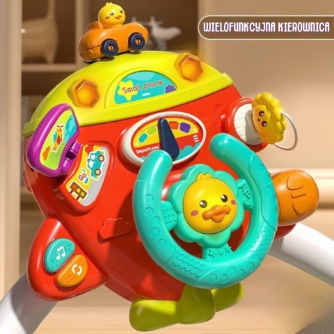 Woopie Baby WOOPIE BABY Interaktywna Kierownica Samolot Pojazd na Łózeczko Wózek Efekty 18m+