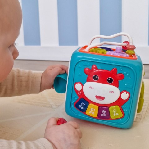 Woopie Baby WOOPIE BABY Interaktywna Kostka Sensoryczna Edukacyjna Montessori Sorter 6w1