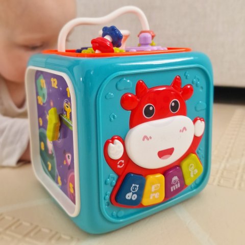 Woopie Baby WOOPIE BABY Interaktywna Kostka Sensoryczna Edukacyjna Montessori Sorter 6w1