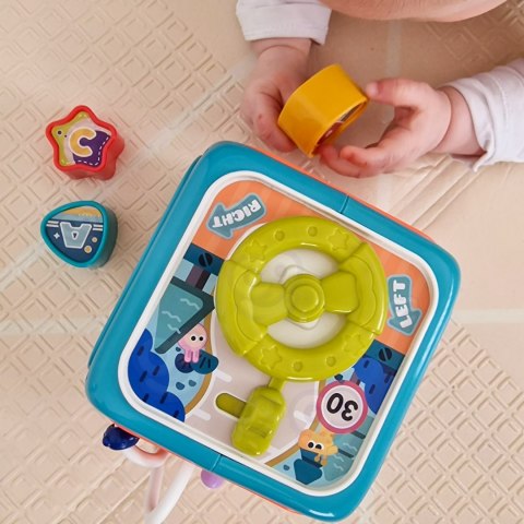 Woopie Baby WOOPIE BABY Interaktywna Kostka Sensoryczna Edukacyjna Montessori Sorter 6w1