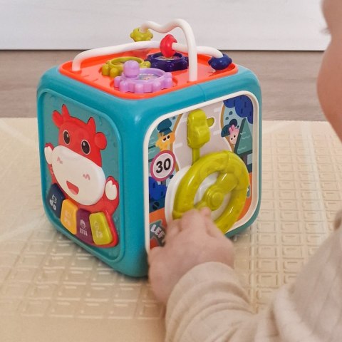 Woopie Baby WOOPIE BABY Interaktywna Kostka Sensoryczna Edukacyjna Montessori Sorter 6w1