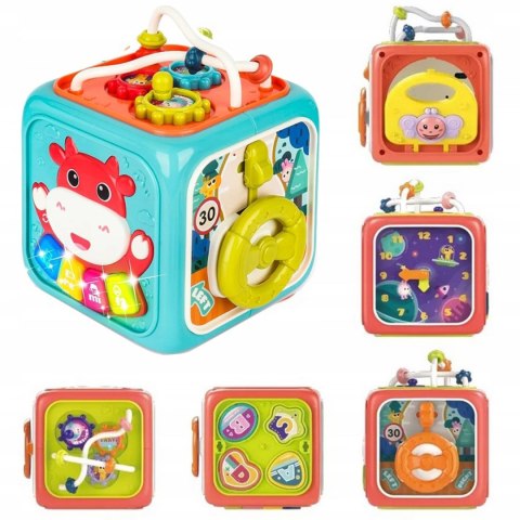 Woopie Baby WOOPIE BABY Interaktywna Kostka Sensoryczna Edukacyjna Montessori Sorter 6w1