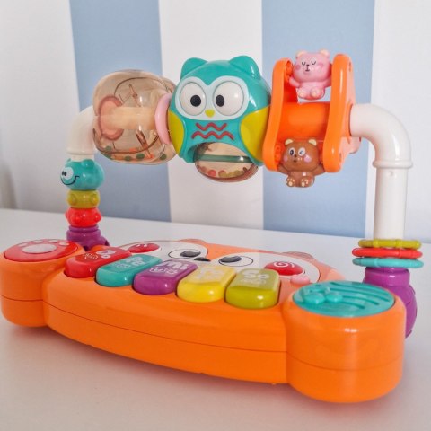Woopie Baby WOOPIE BABY Interaktywne Pianino Edukacyjne Sensoryczne Lisek LED Grzechotki