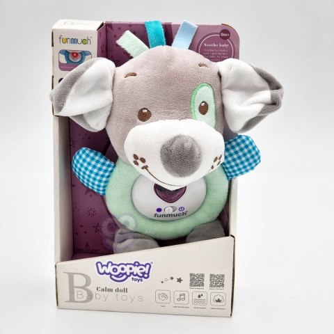 Woopie Baby WOOPIE BABY Interaktywny Pluszak Przytulanka dla Niemowląt Światło Dźwięk Piesek Usypiacz