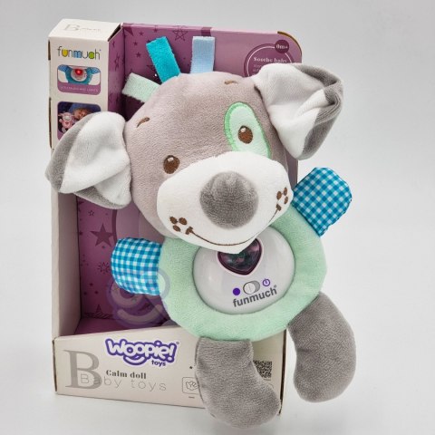 Woopie Baby WOOPIE BABY Interaktywny Pluszak Przytulanka dla Niemowląt Światło Dźwięk Piesek Usypiacz