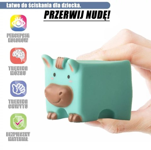 Woopie Baby WOOPIE BABY Klocki Sensoryczne Układanka do Ściskania Dźwięk Nauka Liczenia 12 el.