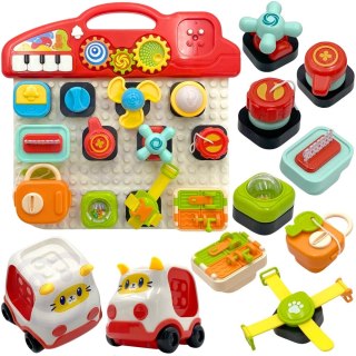 Woopie Baby WOOPIE BABY Montessori Tablica Manipulacyjna Kolorowy Panel Aktywności