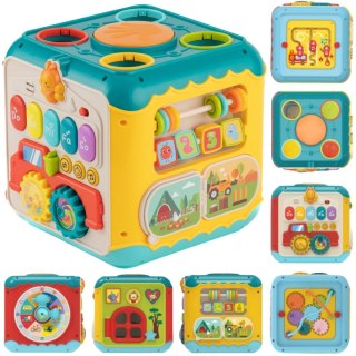 Woopie Baby WOOPIE BABY Wielofunkcyjna Kostka Aktywności Montessori 6w1 - 18m+