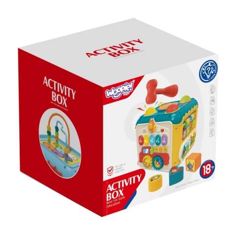Woopie Baby WOOPIE BABY Wielofunkcyjna Kostka Aktywności Montessori 6w1 - 18m+