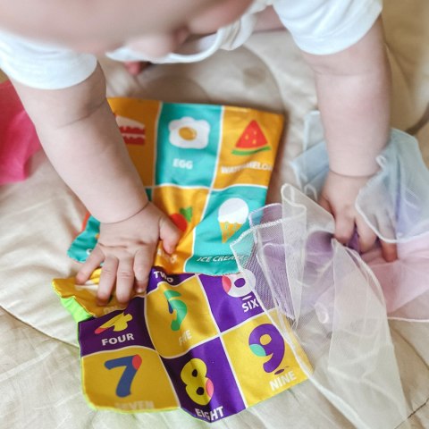 Woopie Baby WOOPIE BABY Zabawka Edukacyjna Sensoryczna Pani Metka Pudełeczko Chusteczek