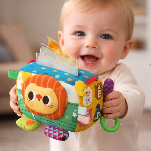 Woopie Baby WOOPIE BABY Zabawka Edukacyjna Sensoryczna Pani Metka Pudełeczko Chusteczek