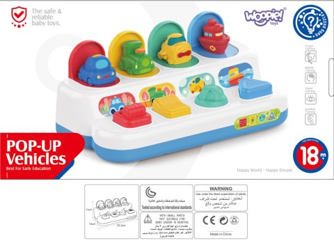 Woopie Baby WOOPIE BABY Zabawka Edukacyjna Wyskakujące Pojazdy POP-UP