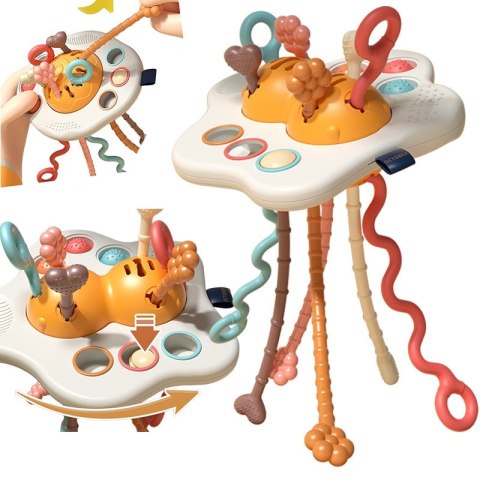 Woopie Baby WOOPIE BABY Zabawka Sensoryczna Montessori Gryzak Grzechotka Wielofunkcyjny UFO