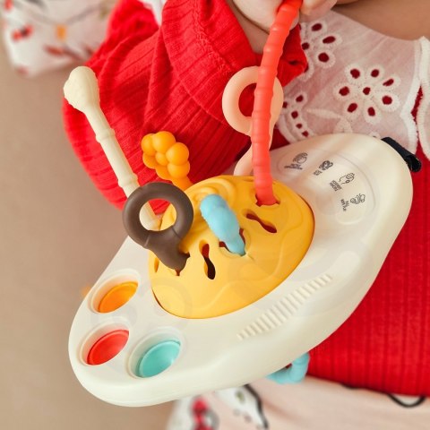 Woopie Baby WOOPIE BABY Zabawka Sensoryczna Montessori Gryzak Grzechotka Wielofunkcyjny UFO
