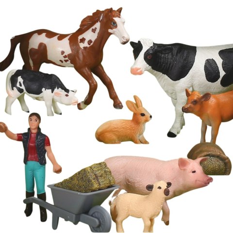 Woopie WOOPIE Figurki Zwierząt Szczęśliwa Farma 10el.