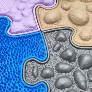 Woopie WOOPIE Mata Sensoryczna Ortopedyczna Puzzle 8 el. WERSJA-1A