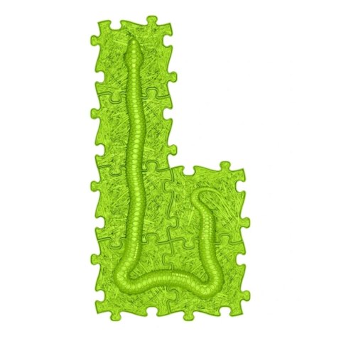 Woopie WOOPIE Mata Sensoryczna Ortopedyczna Puzzle Wąż Zielony 6 el.