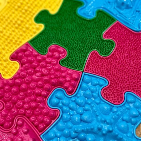 Woopie WOOPIE Mata Sensoryczna Ortopedyczna Royal Puzzle 26 el. + 4 małe