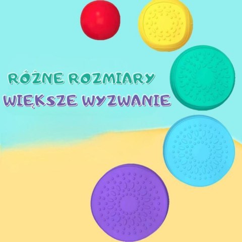 Woopie WOOPIE Ścieżka Sensoryczna Kamienie Balansujące dla Dzieci Trening Równowagi 5 szt.