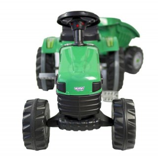 Woopie WOOPIE Traktor na Pedały Farmer GoTrac MAXI z Przyczepą Ciche Koła