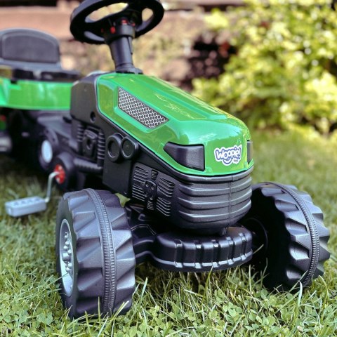 Woopie WOOPIE Traktor na Pedały Farmer GoTrac MAXI z Przyczepą Ciche Koła