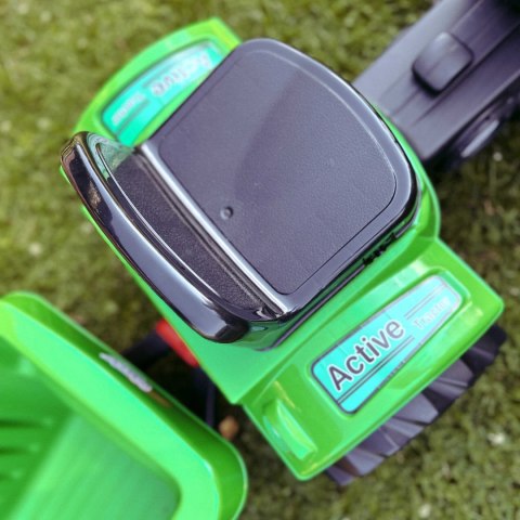 Woopie WOOPIE Traktor na Pedały Farmer GoTrac MAXI z Przyczepą Ciche Koła