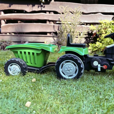 Woopie WOOPIE Traktor na Pedały Farmer GoTrac MAXI z Przyczepą Ciche Koła