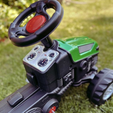 Woopie WOOPIE Traktor na Pedały Farmer GoTrac MAXI z Przyczepą Ciche Koła