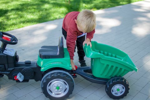 Woopie WOOPIE Traktor na Pedały Farmer GoTrac MAXI z Przyczepą Ciche Koła