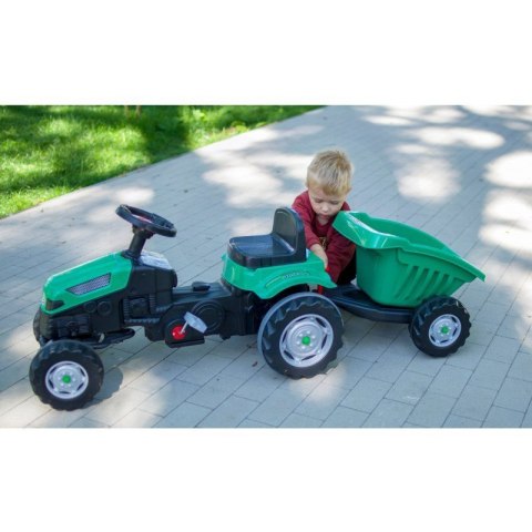 Woopie WOOPIE Traktor na Pedały Farmer GoTrac MAXI z Przyczepą Ciche Koła