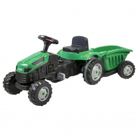 Woopie WOOPIE Traktor na Pedały Farmer GoTrac MAXI z Przyczepą Ciche Koła
