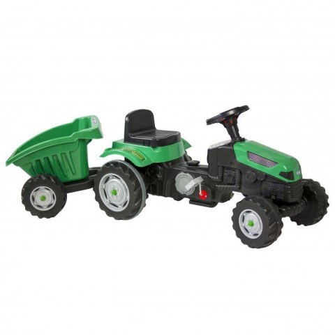 Woopie WOOPIE Traktor na Pedały Farmer GoTrac MAXI z Przyczepą Ciche Koła
