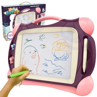 Woopie WOOPIE Znikopis Tablica Magnetyczna Kolorowa + 2 Stempelki Fioletowy