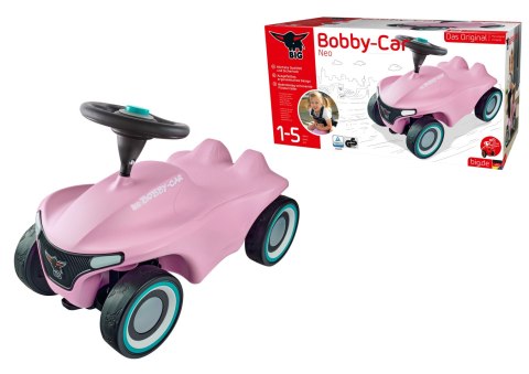 Big BIG Różowy Jeżdzik Pchacz Bobby Car Neo Pink Dla Dzieci