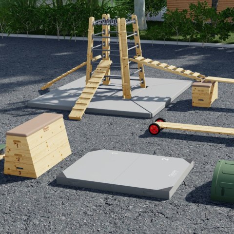 Classic World EDU CLASSIC WORLD EDU Materac Gimnastyczny Mata Ochronna Krzyżowa do Wieży Wewnętrzna