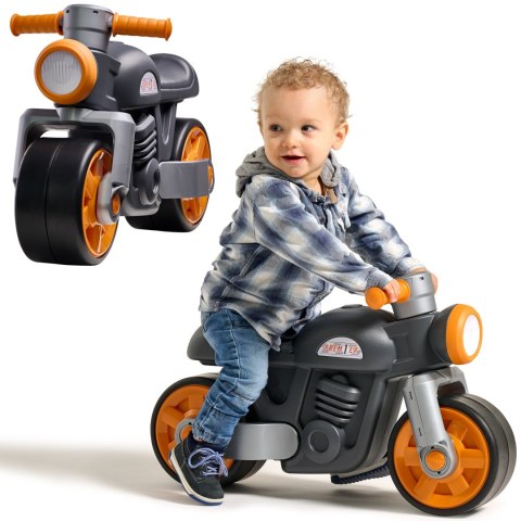 FALK FALK Jeździk Biegowy Ciche Koła Motor Prem1er Retro Czarny 12m+