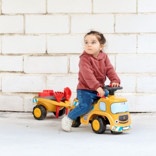 FALK FALK Jeździk Ciężarówka Budowlana JCB z Przyczepą i Akcesoriami 1-3 Lat