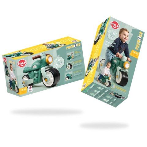 FALK FALK Jeździk Motocykl Biegowy Vintage Zielony 1-3 lat