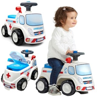 FALK FALK Jeździk Samochód Ambulans z Klaksonem od 1 roku