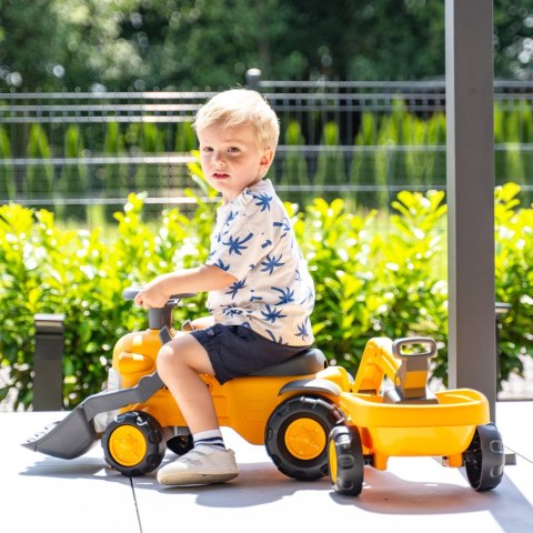 FALK FALK Jeździk Traktor Komatsu z Łyżką Koparką i Przyczepą od 1-3 Lat